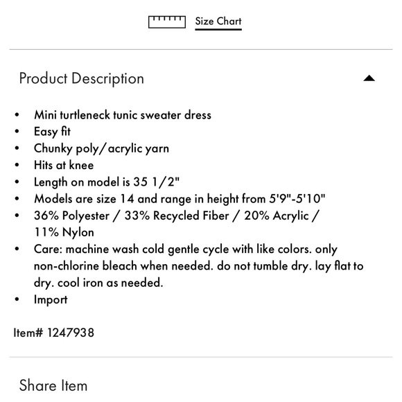 NWT ELOQUII Turtleneck Tunic Sweater Dress - Picture 4 of 8